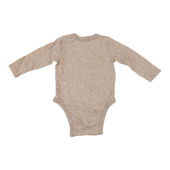 Old Navy Long Sleeve Penguin Graphic Onesie 6/12M - Picture 3 of 3